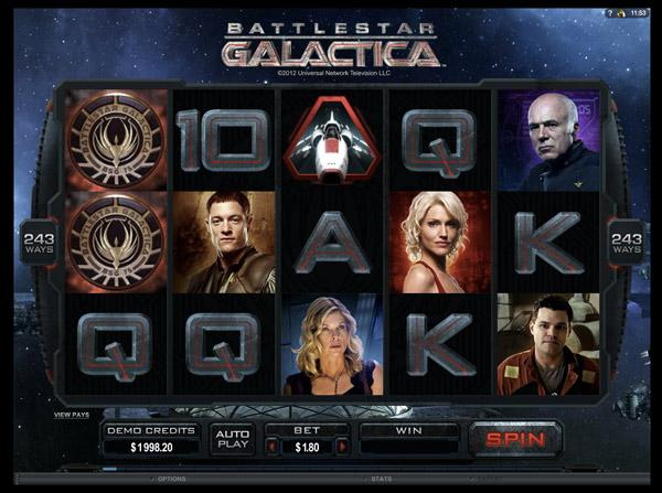 Играть в игровой автомат Звездный крейсер «Галактика»